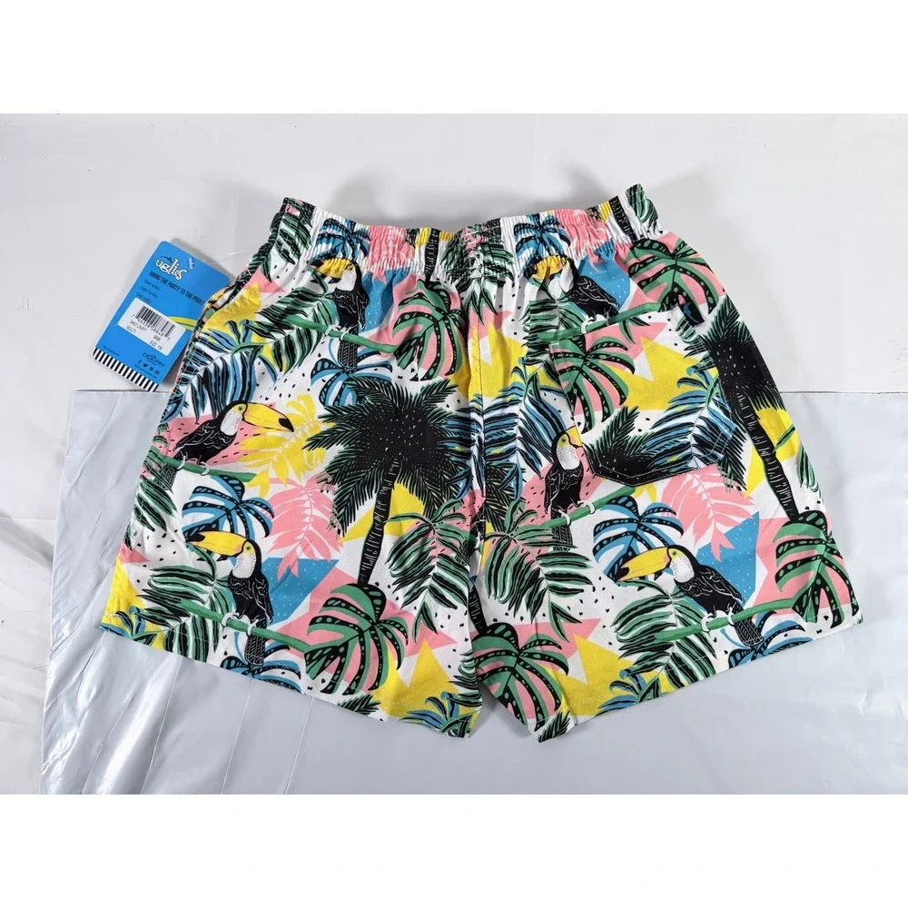 Dolfin Uglies Youth Jungle Party 5 Shorty Swim Shorts Size‎ YM Toucan New